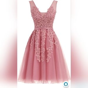 NWOT Women's cocktail, party, prom tulle dress, size 2, pale mauve color